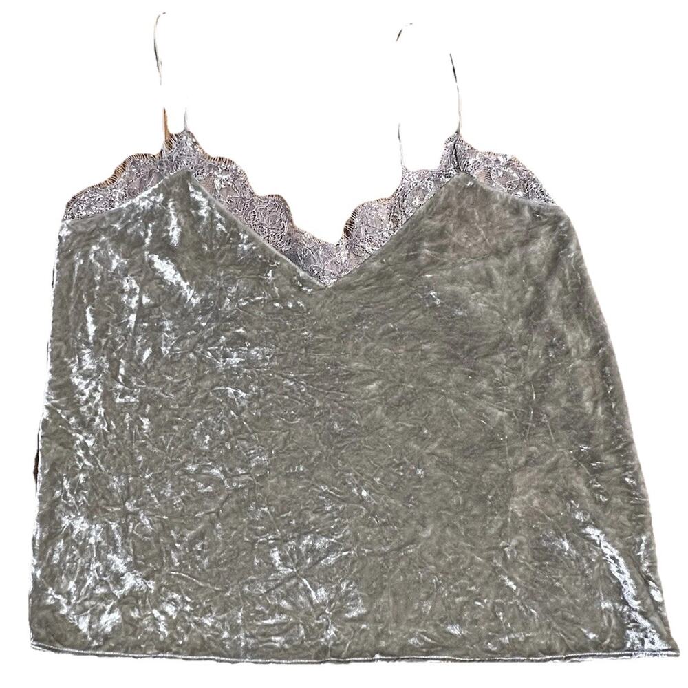 Polo Ralph Lauren Golden Lace Rimmed velvet Camisole Size 14 Women’s